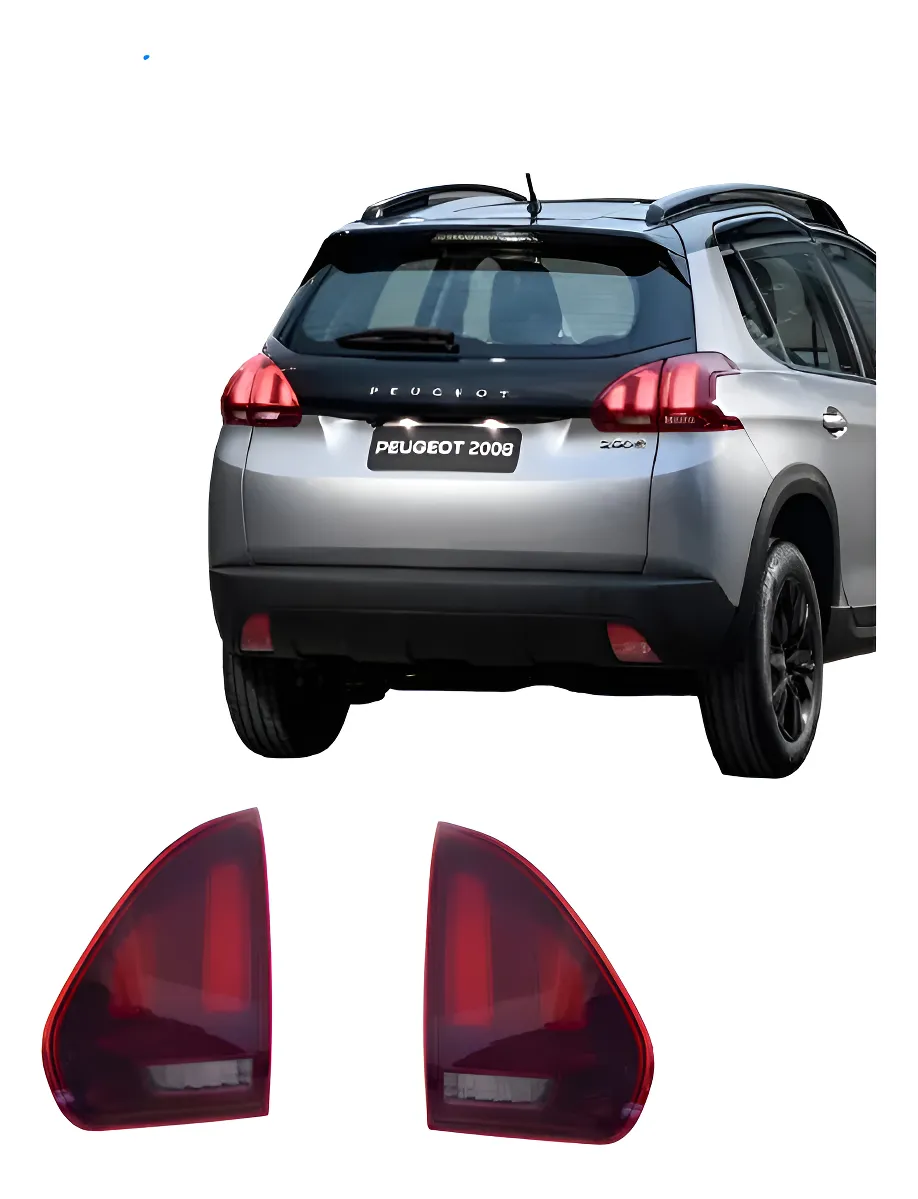 Par de luces traseras LED ahumadas para Peugeot 2008 2023 2024