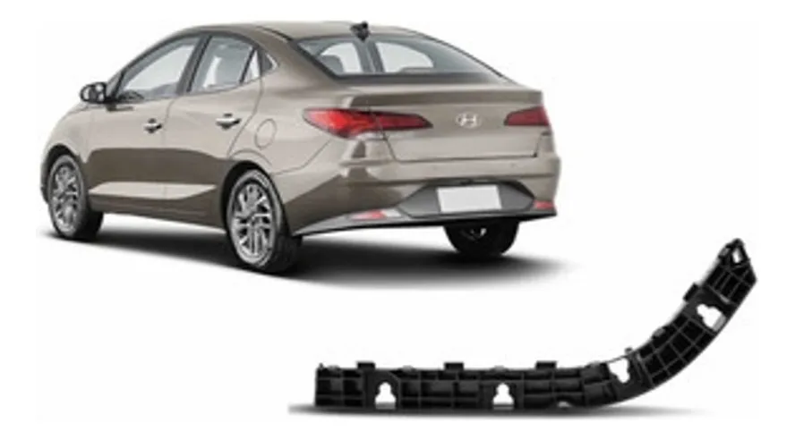 Soporte Guia Paragolpes Trasero Hb20 Sedan 2020 Al 2022