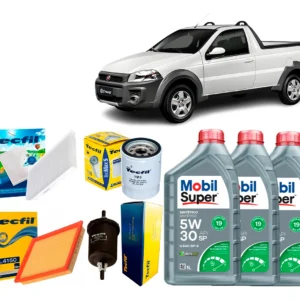 Kit de cambio de aceite 5w30 Fiat Strada 1.4 2013 2014 2015 2016