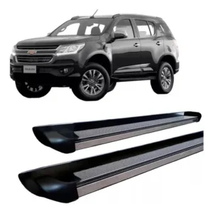 Par Estribo Trailblazer 2012 A 2017 Plataforma Aluminio Negro