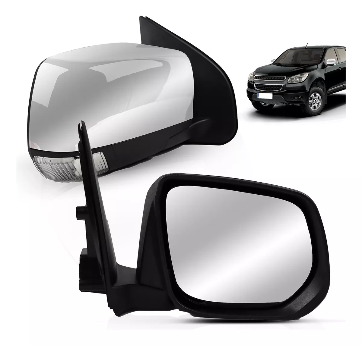 Espejo retrovisor S10 2013 2014 2015 2016 retráctil eléctrico con señal de giro