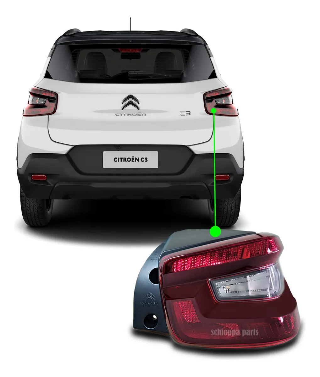 Señal Trasera Citroen C3 2025 2024 2023 2022 Original arteb valor unitario (derecho/izquierdo)