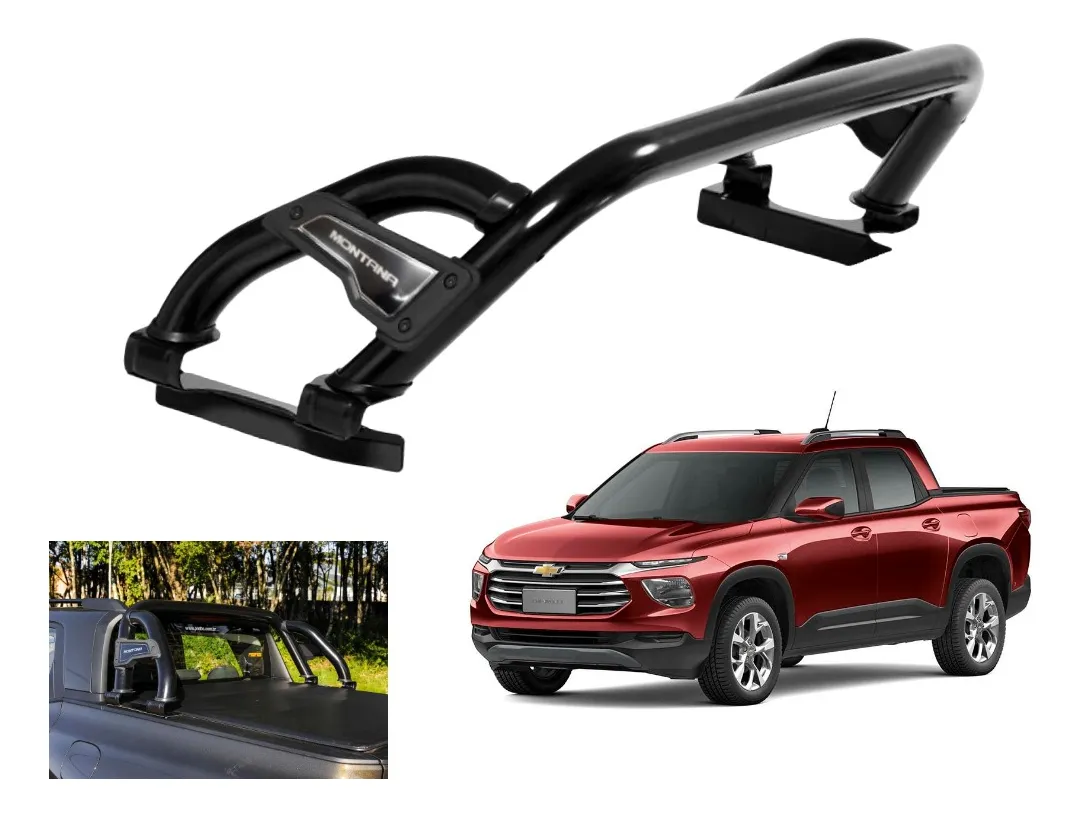 Barra antivuelco Montana 2023 2024 Slim Negro