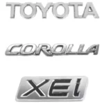 Emblemas Toyota Corolla Xei Para Tapa Trasera Kit 3 Piezas