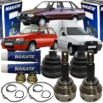 Par de Juntas Homocinéticas Nakata Fiat Uno, Fiorino, Prêmio, Elba (Quadrado)