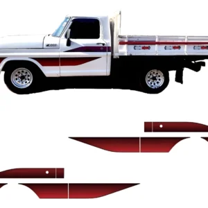 Kit de pegatinas de franjas laterales para Ford F1000 87 88 89 90
