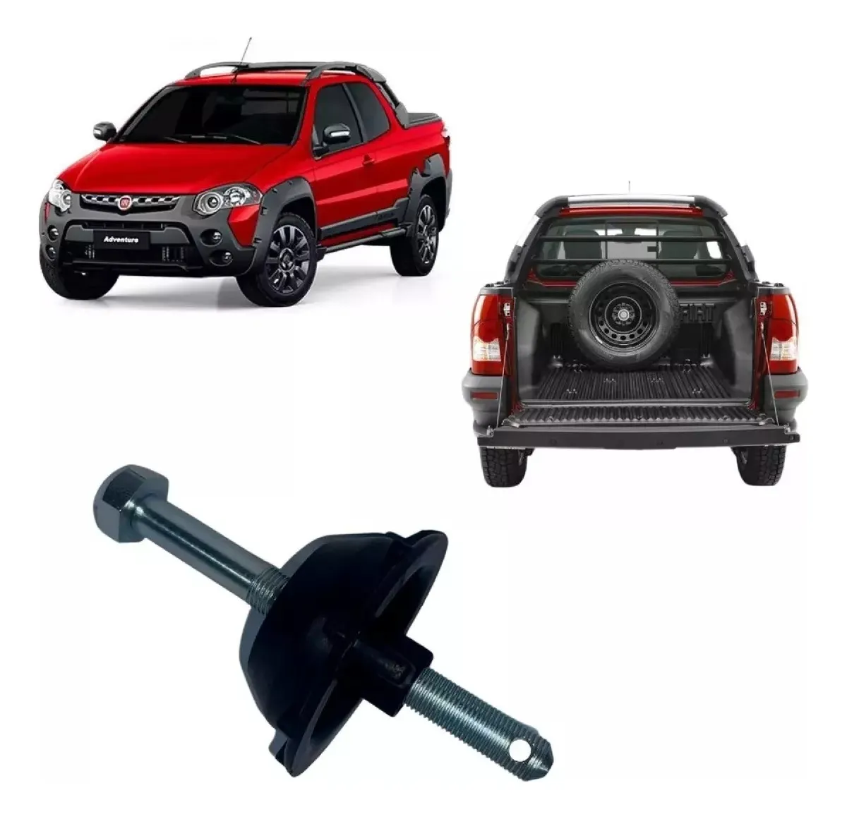 Kit tornillos y tuercas Fiat Strada Estepe 1996 al 2025 Todos