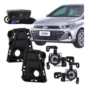 Par Faro Auxiliar Antiniebla Nuevo Hb20 2024 Lentes Cristal