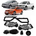 Kit Faros Antiniebla Saveiro G7 2017 2018 2019 A 2021 2022 2023