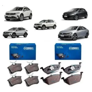 Juego Completo de Pastillas de Freno COBREQ – Delanteras y Traseras – VW T-Cross 1.0 200 TSI