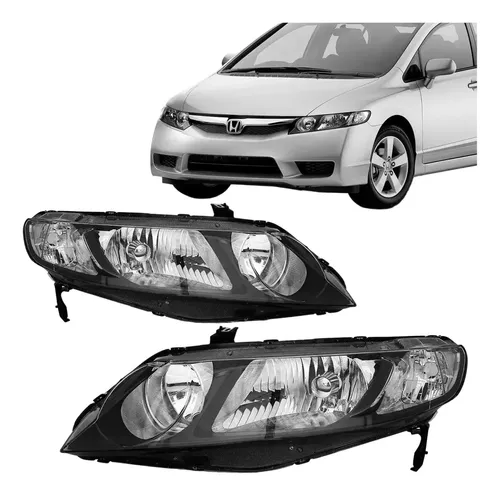 Par de Faros Nuevo Honda Civic Modelo 2007 A 2008 2009 2010