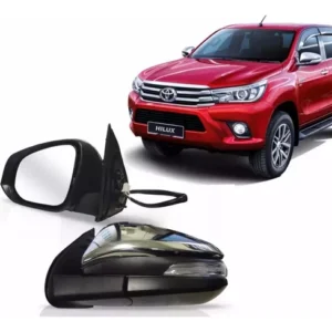 Retrovisor Hilux 17 18 2019 2020 2021 2022  Eléctrico Cromado Con Intermitente