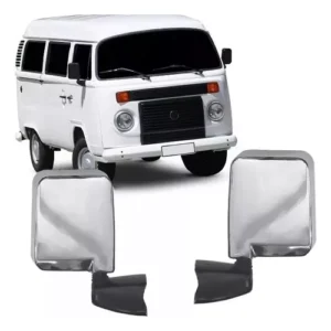 Par de retrovisores cromados Kombi Clipper 97 2010 2011 2012 2014