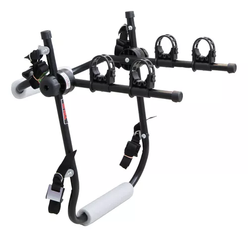 Soporte Universal Transbike Para 2 Bicicletas Soporte Fijo Sedan Hatch Acero True Color Negro