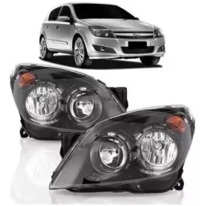 Par Faro Vectra Gt Gtx 2009 2010 2011 2012 Negro Mascara