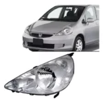 Faro delantero cromado Honda Fit 2003 2004 2005 2006 2007 izquierdo