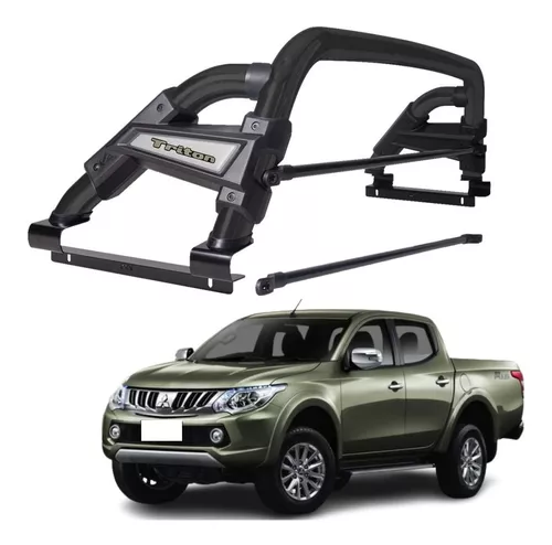 Barra antivuelcos L200 Tritón 2020 2021 2022 2023 2024 Max Negro