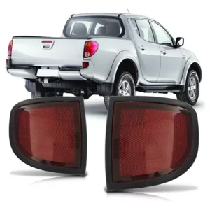 Par Deflectores Paragolpes Trasero Aplique L200 2008 a 2017