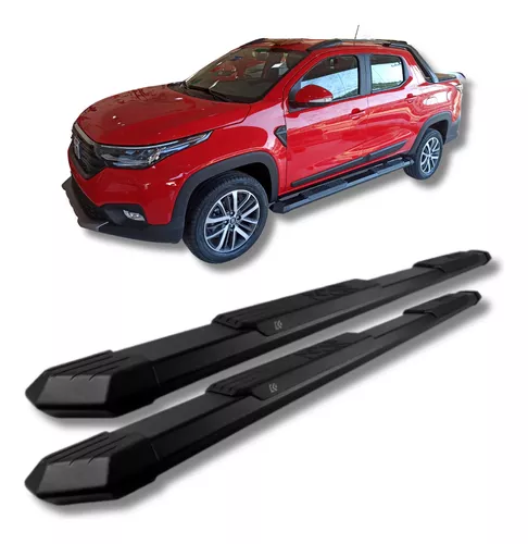 Estribo Extremo Para Fiat Strada 2020 Al 2024 Negro