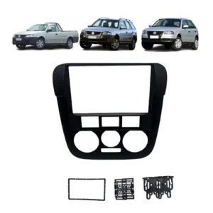 Moldura Multimidia 2 DIN Negra – VW Gol / Parati / Saveiro G4