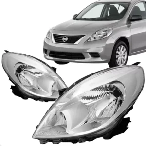 Farol Nissan Versa 11 2012 2013 2014 Mascara Cromada(unidad)