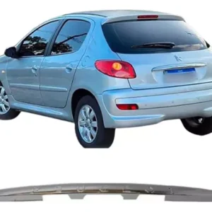 Moldura de tapa trasera Peugeot hatch 206 207 cromado
