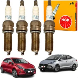 Juego de Bujías NGK SILKR7C8DE para HYUNDAI HB20 / HB20S 1.0 12V