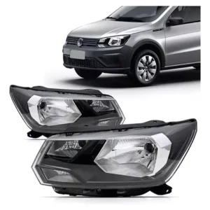 Par Faros Delanteros Gol Voyage G8 2018/2023 Saveiro G7 2016/2022 Negro