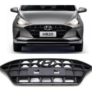 Rejilla Central Parachoques Hb20 2022  Negro Mate