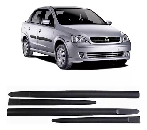 Kit Moldura Lateral Corsa Hatch Sedan 2003 2004 2005 A 2012