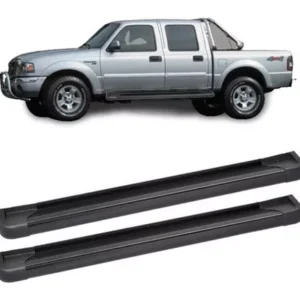 Estribo De Plataforma Aluminio Negro Ford Ranger Cd Xlt 2012