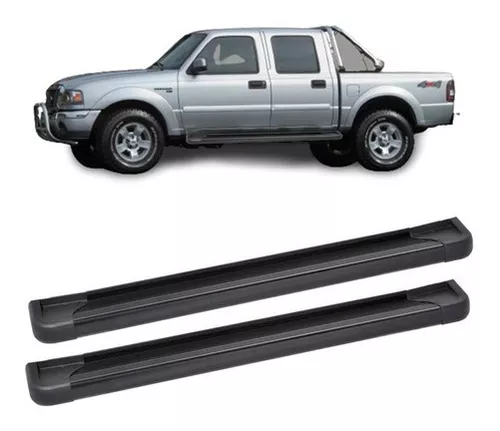 Estribo De Plataforma Aluminio Negro Ford Ranger Cd Xlt 2012