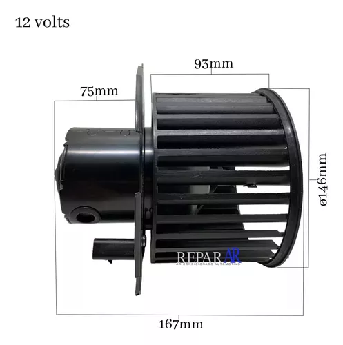 Motor aire acondicionado Chevrolet S10 2008 2009 2010 2011 - Imagem 2