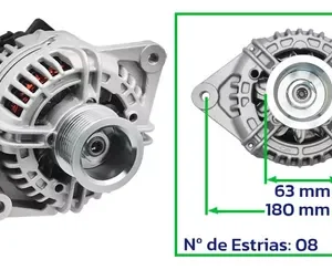 Alternador 90a 12v Polea 8pk Compatible Con Ford Cargo