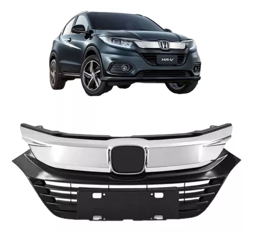 Parrilla delantera Honda Hrv 2019 2020 2021 moldura cromada - Imagem 3