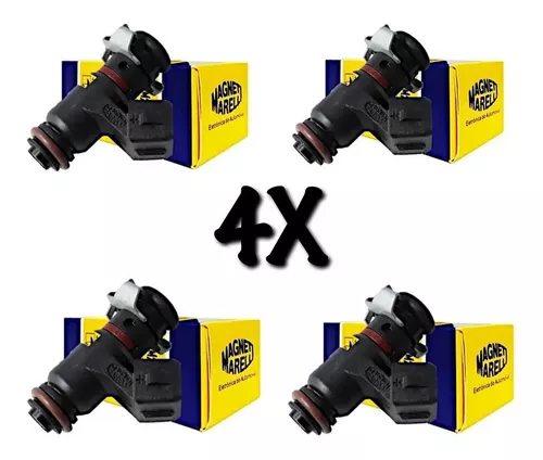 4 inyectores originales Fiat Strada 1.4 8v flex 2016