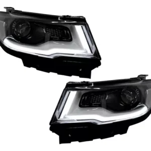 Par De Faros Delanteros Compass Jeep 2017 2018 2019 20 21 W/led