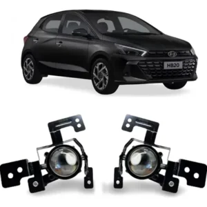 Par de Faros Antiniebla para Hyundai HB20 / HB20S 2023 2024 2025 – Cristal
