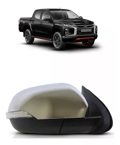 L200 2021 2022 2023 Espejo retrovisor eléctrico cromado con señal de giro precio unitario derecho/izquierdo