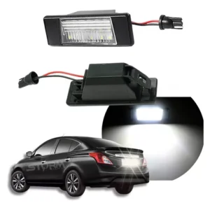 Par Luz Placa Nissan Versa 2012 A 2020 Lâmpada Led Blanco