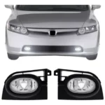 Par Faro Honda Civic 2006 2007 2008 Lente Cristal