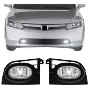 Par Faro Honda Civic 2006 2007 2008 Lente Cristal