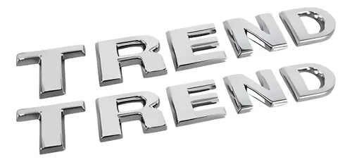 Kit 2 Emblemas Laterales Trend Vw Gol