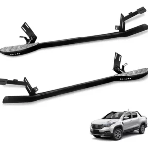 Caballete Lateral Strada 2023 2024 2025 Placa Tubular Negra