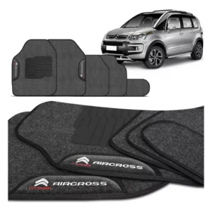 Juego de alfombrillas negras con gráficos Citroën Aircross 2013 2014 2015