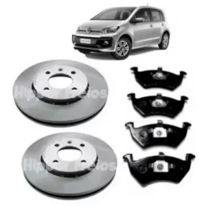 Discos y Pastillas de Freno Delanteros para Volkswagen Up! (2014 - 2019)