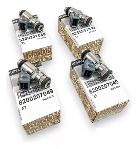 Juego de 4 boquillas inyectoras Renault Sandero Duster Logan 1.6 16v