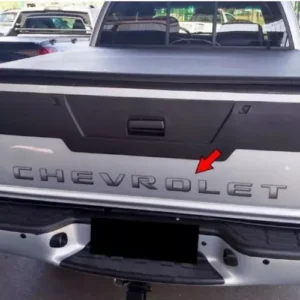 Etiqueta engomada negra tapa trasera S10