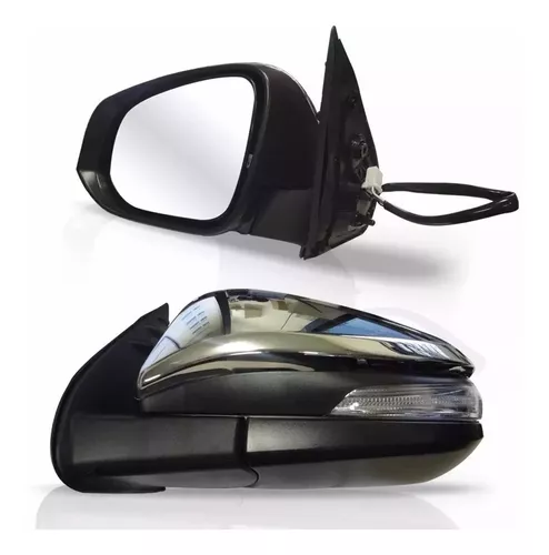Retrovisor Hilux 17 18 2019 2020 2021 2022 Eléctrico Cromado Con Intermitente - Imagem 2