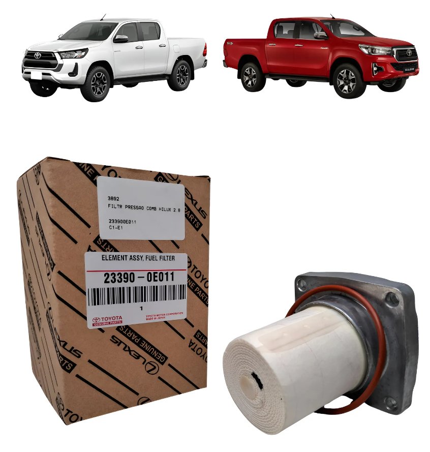 Filtro de presión de combustible Hilux 2.8 2016 2017 2018 2019 original